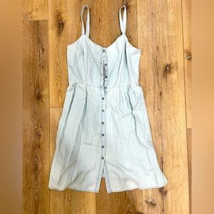Chambray babydoll dress